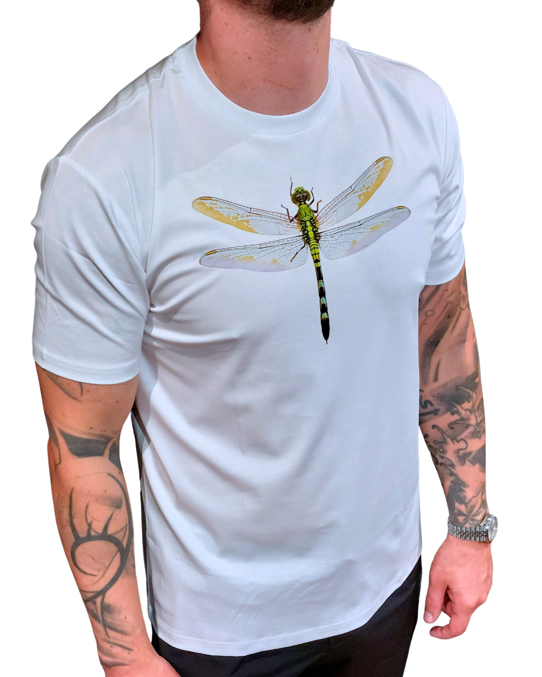 Mosquito Mercerized Dragonfly T-Shirt - White